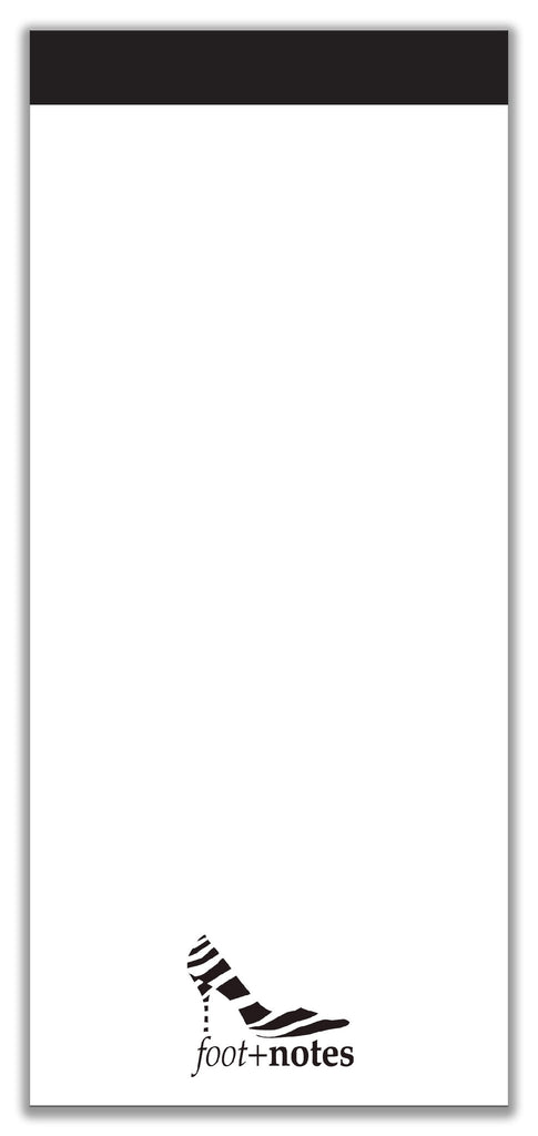 Footnotes Notepad Black (4x9)