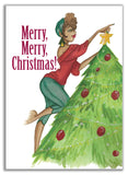 Xmas Tree Lady Merry Merry Christmas