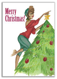 Xmas Tree Lady Merry Christmas